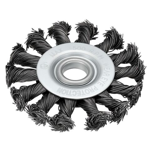 Wire Wheels for Angle Grinder, 1pcs 6in Twist Knotted Wire Brush for Grinder with 5/8"-11 Arbor, [for Heavy Rust Deburring Paint Removal] - 0.02in Carbon Steel Wire, Silver in Saudi Arabia