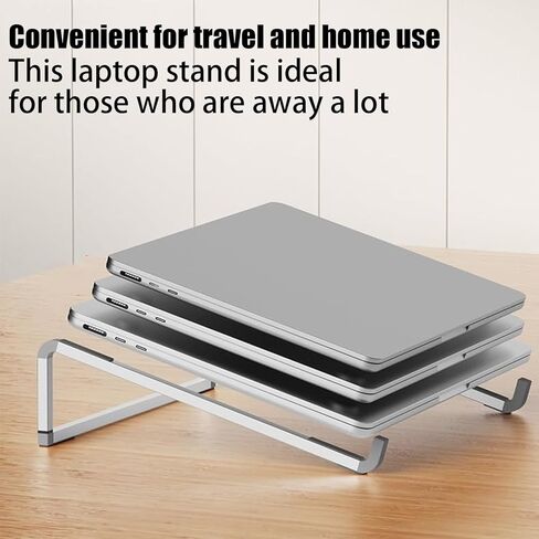 Laptop Stand Foldable Metal Aluminum Computer Triangle Stand Suitable for MacBook Laptop Support Base,Silver in Saudi Arabia