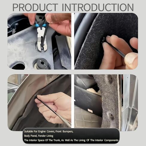 Polyester Universal Cable Tie Clip, Multi-Functional Nylon Fastener With Hook And Button for Car Fender, Engine Cover, Home And Workshop Use, UV-Resistant (50) in Saudi Arabia