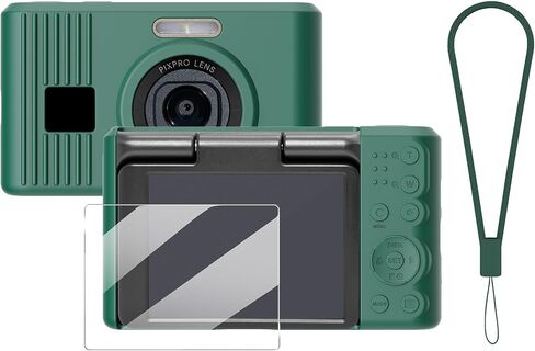 حافظة سيليكون لكاميرا PIXPRO C1 الرقمية مع غطاء عدسة قابل للإزالة وواقي شاشة وحبل لملحقات C pixpro PIXPRO C1 - (أبيض الأرز) in Kuwait