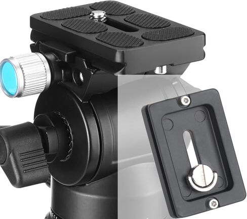 Aluminum Alloy Quick Release Plate Acra Swiss Compatible, CNC machined 1/4"-20 Camera Screw, Compatible with K&F, Neewe, Smallrig...Tripods and Most Cameras (Better PU60) in Saudi Arabia