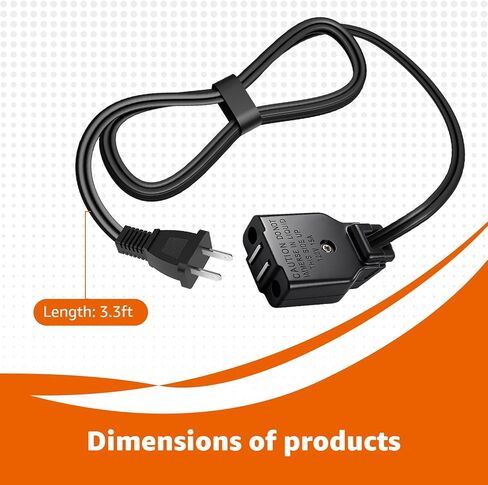 09982 Deep Fryer Power Cord for Presto FryDaddy and Granpappy Electric Fryers,Deep Fryer Cord Replacement for Presto 09982 85691 in Saudi Arabia