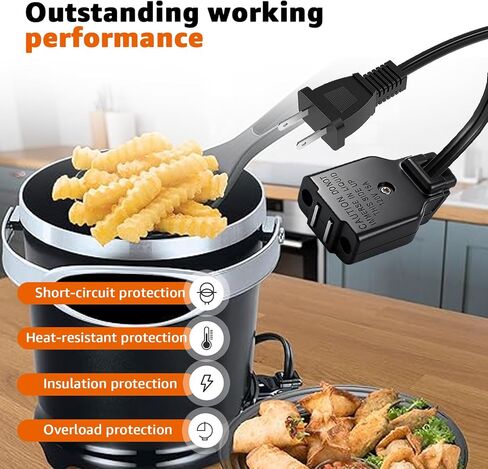 09982 Deep Fryer Power Cord for Presto FryDaddy and Granpappy Electric Fryers,Deep Fryer Cord Replacement for Presto 09982 85691 in Saudi Arabia