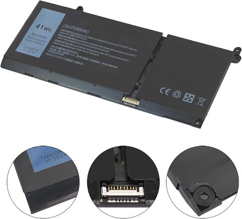 41Wh G91J0 استبدال بطارية الكمبيوتر المحمول Dell Latitude 3520 3420 3320 3330 Inspiron 3510 3511 3515 3525 3530 5310 5410 5418 5510 5515 5518 14 Plus 7420 7415 2 في 1 Vostro 5620 5625 دفتر. in Kuwait