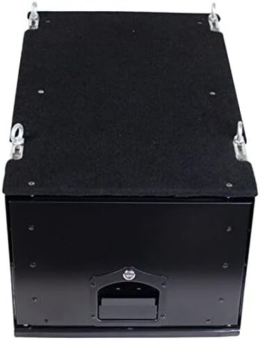 Overland Vehicle Systems Cargo Box With Slide Out Drawer Size - Two Stage Dual Black Powder Coat Universal Fitment - Marine Grade Stainless Steel Hardware in Kuwait