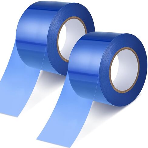 Frienda 2 Inch x 218.7 Yards Clear Removable Scratch Film Tape Roll Blue Tape Window Film Blue Surface Protective Film Self Adhesive Window Film, 2 Rolls in Saudi Arabia