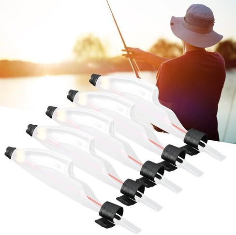 ‌5PCS Telescopic Fishing Rod Tip Caps PVC Rod Pole Top Cover Guards for Sea Fishing Rods Accessory in Saudi Arabia