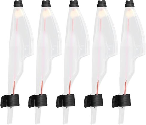 ‌5PCS Telescopic Fishing Rod Tip Caps PVC Rod Pole Top Cover Guards for Sea Fishing Rods Accessory in Saudi Arabia