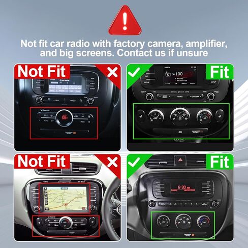 راديو سيارة Android 14 لسيارة 2+32G Kia Soul 2014-2019 9 بوصة 1280 * 720 شاشة لمس ستيريو للسيارة مع Carplay Android Auto Backup Camera Mirror Link GPS Navigation WiFi 6 Bluetooth 5.4 FM SWC in Kuwait