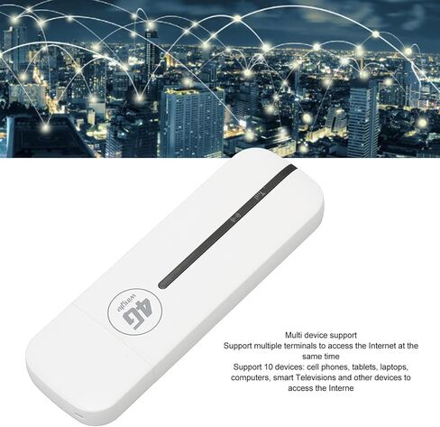 4G USB WiFi Modem, Plug and Play High Speed Mini Pocket USB WiFi Router with WPA WPA2 WiFi Encryption, for Car Outdoor Travel Laptop Tablet Smartphone in Saudi Arabia
