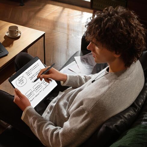 حافظة لجهاز Kindle Scribe، تتضمن واقي شاشة، وغطاء حامل من جلد البولي يوريثان الفاخر مع خاصية النوم/الاستيقاظ التلقائي وحامل أقلام لجهاز Kindle Scribe مقاس 10.2 بوصة (إصدار 2022/2024)، أخضر داكن in Kuwait