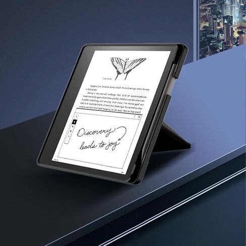 حافظة لجهاز Kindle Scribe، تتضمن واقي شاشة، وغطاء حامل من جلد البولي يوريثان الفاخر مع خاصية النوم/الاستيقاظ التلقائي وحامل أقلام لجهاز Kindle Scribe مقاس 10.2 بوصة (إصدار 2022/2024)، أخضر داكن in Kuwait
