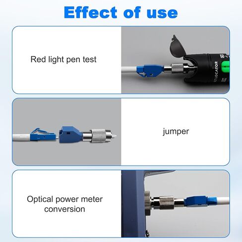 XMSJSIY LC to FC Fiber Optic Adapter FC/APC Male to LC/UPC Female Single Mode Simplex Hybrid Optical Adapter Converter Connector for Network Internet -2 Pcs in Saudi Arabia