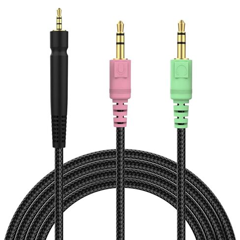Toxaoii GSP 600 Cable Replacement Audio Cable for Sennheiser GSP 670, GSP 600, GSP 500, GSP 350, PC 373D, Game One, Game Zero, G4ME ONE Headphone, 2.5 to 3.5 mm Aux Cord 6.5 FT in Saudi Arabia