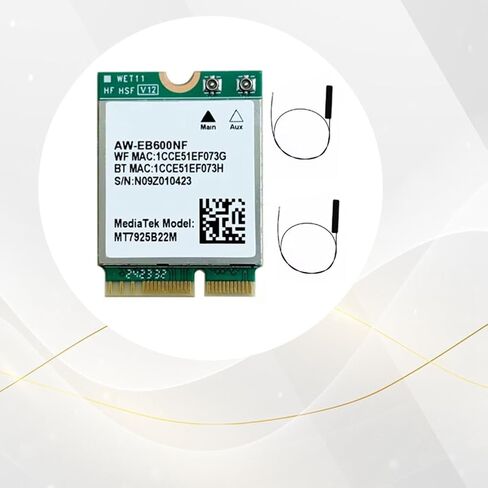 MTK7925 WiFi7 ثلاثي الموجات بطاقة الشبكة اللاسلكية واي فاي بطاقة 2.4G/5G/6Ghz شبكة محول لاسلكي ل Win10/Win11 in Kuwait