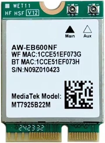 MTK7925 WiFi7 ثلاثي الموجات بطاقة الشبكة اللاسلكية واي فاي بطاقة 2.4G/5G/6Ghz شبكة محول لاسلكي ل Win10/Win11 in Kuwait