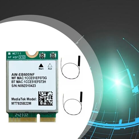 MTK7925 WiFi7 ثلاثي الموجات بطاقة الشبكة اللاسلكية واي فاي بطاقة 2.4G/5G/6Ghz شبكة محول لاسلكي ل Win10/Win11 in Kuwait