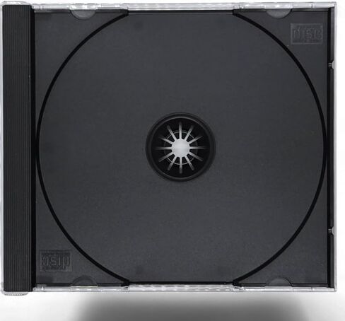 Standard Disc Clear Jewel Cases, Black Trays with Insert Clips, Holds One CD/DVD/Blu-Ray, 30 Pack (Boxed) in Saudi Arabia