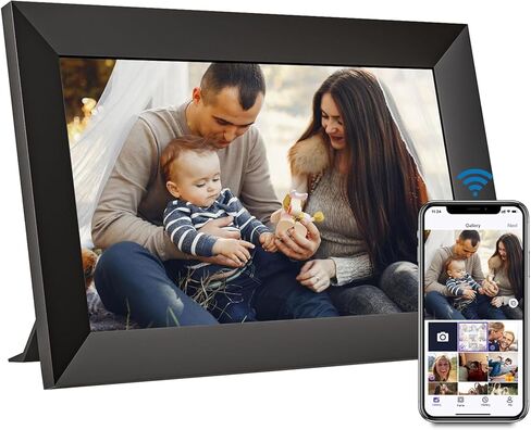 8" WiFi Digital Photo Frame (White) – HD IPS Touchscreen, Instant Remote App Photo & Video Sharing, 16GB Storage, No Subscription Fees, Auto-Rotation, White in Saudi Arabia
