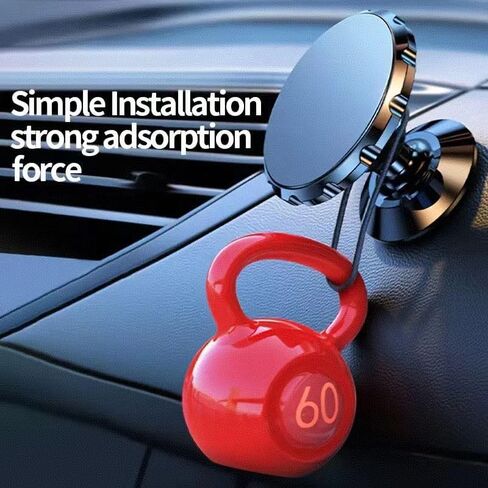 Magnetic Car Phone Holder [Aviation-Grade Alloy] | 360° Rotatable Dashboard Mount for iPhone, Samsung, Google Pixel & More | Strong Adhesive & Adjustable Viewing Angle in Saudi Arabia