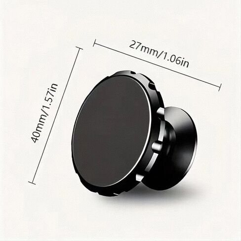 Magnetic Car Phone Holder [Aviation-Grade Alloy] | 360° Rotatable Dashboard Mount for iPhone, Samsung, Google Pixel & More | Strong Adhesive & Adjustable Viewing Angle in Saudi Arabia