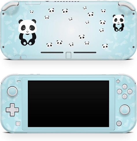 ملصق TACKY DESIGN Panda لجهاز Nintendo Switch Lite، لون أزرق فاتح، فينيل 3M ممتاز in Kuwait
