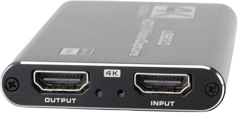 Zunate 4K Video Capture Card with Loop Out, HDMI to USB C 3.0 Adapter for Streaming - 1080P 60FPS Recorder for PC, Aluminum Low Latency Audio Device with Mic Input in Saudi Arabia