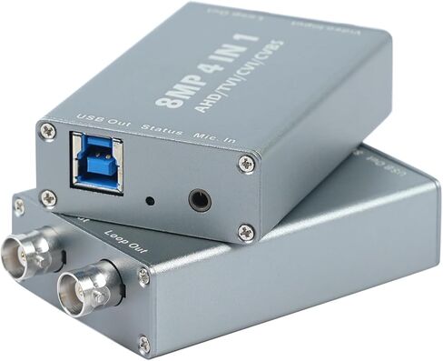 بطاقة التقاط BNC مع Loopout، 8 ميجابكسل AHD/TVI/CVI/CVBS/RCA إلى بطاقة التقاط فيديو USB، بطاقة التقاط BNC إلى USB لبث الألعاب وتسجيل الفيديو لنظام التشغيل Windows أو Linux in Kuwait