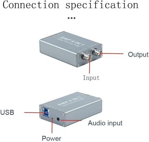 بطاقة التقاط BNC مع Loopout، 8 ميجابكسل AHD/TVI/CVI/CVBS/RCA إلى بطاقة التقاط فيديو USB، بطاقة التقاط BNC إلى USB لبث الألعاب وتسجيل الفيديو لنظام التشغيل Windows أو Linux in Kuwait
