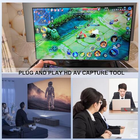 بطاقة التقاط BNC مع Loopout، 8 ميجابكسل AHD/TVI/CVI/CVBS/RCA إلى بطاقة التقاط فيديو USB، بطاقة التقاط BNC إلى USB لبث الألعاب وتسجيل الفيديو لنظام التشغيل Windows أو Linux in Kuwait