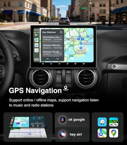 ترقية ستيريو راديو السيارة 11.5 بوصة (4G+64G) لسيارة Jeep Wrangler JK 2007-2018 Dodge Grand Caravan 2011-2020 Dodge Ram 2009-2012 مع نظام الملاحة اللاسلكي CarPlay Android Auto GPS in Kuwait