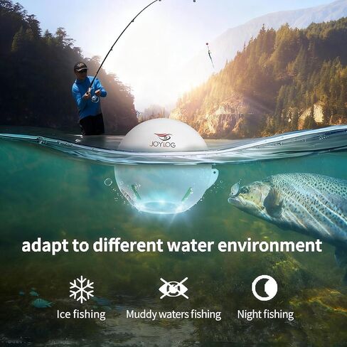 Portable GPS Sonar Fish Finder, Wireless Bluetooth Depth Finder with 3D Depth Maps for Kayak/Ice/Boat/Shore Fishing, Free User-Friendly iOS & Android App, Fishing Accessories in Saudi Arabia