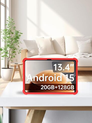 حافظة كمبيوتر لوحي TECLAST T65 2025 مقاس 13.4 بوصة، حامل قابل للتعديل من السيليكون الناعم BOVUGAC مضاد للصدمات مناسب للأطفال لجهاز TECLAST T65 مقاس 13.4 بوصة (أحمر) in Kuwait