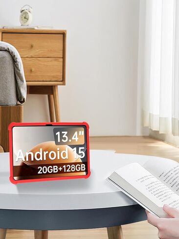 حافظة كمبيوتر لوحي TECLAST T65 2025 مقاس 13.4 بوصة، حامل قابل للتعديل من السيليكون الناعم BOVUGAC مضاد للصدمات مناسب للأطفال لجهاز TECLAST T65 مقاس 13.4 بوصة (أحمر) in Kuwait