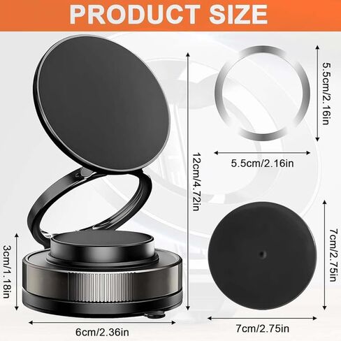 Car Phone Holder for Mazda CX3 2018, 360° Adjustable Fully Aluminum Magnetic Car Phone Mount Dock Accessories,B in Saudi Arabia