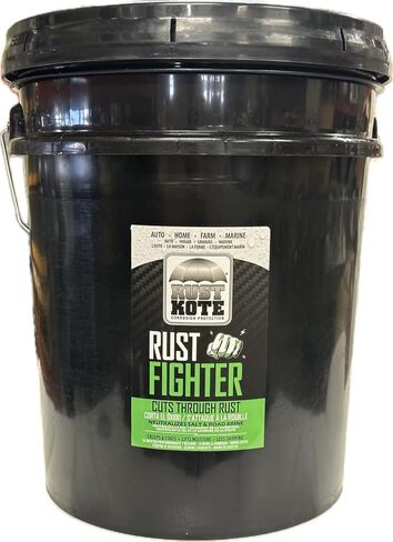 RustKote - Rust Kote - مقاوم الصدأ - 1 جالون، حماية من التآكل، معادل الملح، يرفع الرطوبة، الزحف والمعاطف مع حماية المعدن من الصدأ. تستخدم على السيارات والآلات والدراجات والمعدات in Kuwait