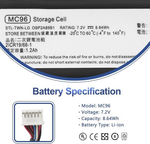 MC96 MC96G9 استبدال بطارية الكمبيوتر المحمول HP Smart Array P840AR P440AR P840 P440 Raid Controller التخزين الذكي 750450-001 786761-001 727260-002 871264-001 815983-001 876850-001 HSTNN-IS6A 7.2 فولت 8.64 واط ساعة in Saudi Arabia