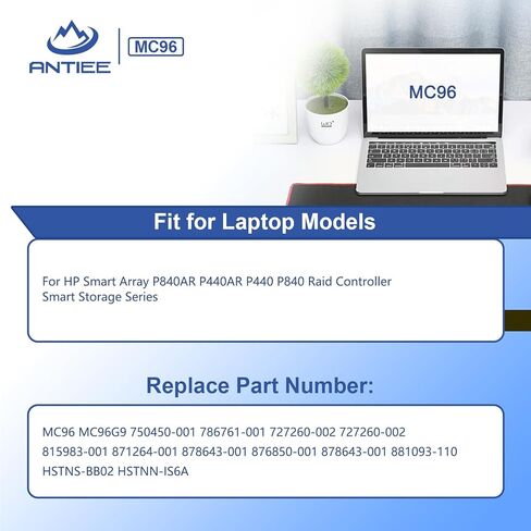 MC96 MC96G9 استبدال بطارية الكمبيوتر المحمول HP Smart Array P840AR P440AR P840 P440 Raid Controller التخزين الذكي 750450-001 786761-001 727260-002 871264-001 815983-001 876850-001 HSTNN-IS6A 7.2 فولت 8.64 واط ساعة in Saudi Arabia