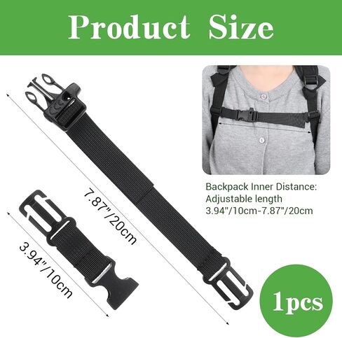 Elastic Backpack Chest Strap Add On Heavy Duty Sternum Straps for Backpacks Adjustable Backpack Straps for Hiking Travel Daily Outdoor Use Compatible With Most Backpacks in Saudi Arabia