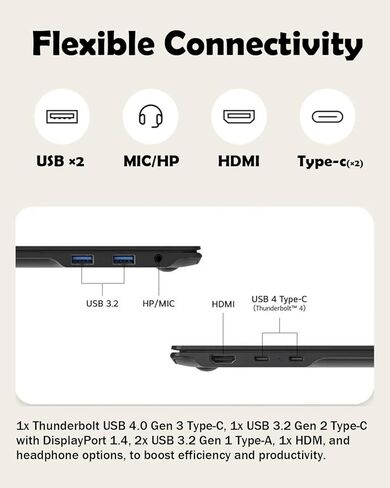 LG Gram 17 Touchscreen Laptop Copilot+ PC، Intel Ultra 7 Series 2 258V (حتى 4.8 جيجا هرتز)، شاشة لمس WQXGA 17.3 بوصة، Intel Arc Graphics، Wi-Fi 7، Windows 11 Pro (32 جيجا DDR5X | 1 تيرابايت SSD) in Saudi Arabia