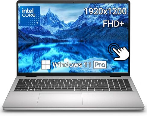 كمبيوتر محمول Dell 16 DC16251 يعمل باللمس، معالج Intel Core 7 150U (حتى 5.4 جيجا هرتز)، شاشة 16 بوصة FHD+ 300 Nits، 32 جيجا DDR5، 1 تيرابايت SSD، لوحة مفاتيح بإضاءة خلفية، قارئ بصمات الأصابع، Copilot AI، Windows 11 Pro in Kuwait