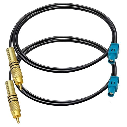 TUOLNK Fakra Z Male to RCA Male Pigtail Cable RG174 Extension for Car Telematics GPS Navigation 3.3ft (1M) Coaxial Cable 2 PCS in Saudi Arabia