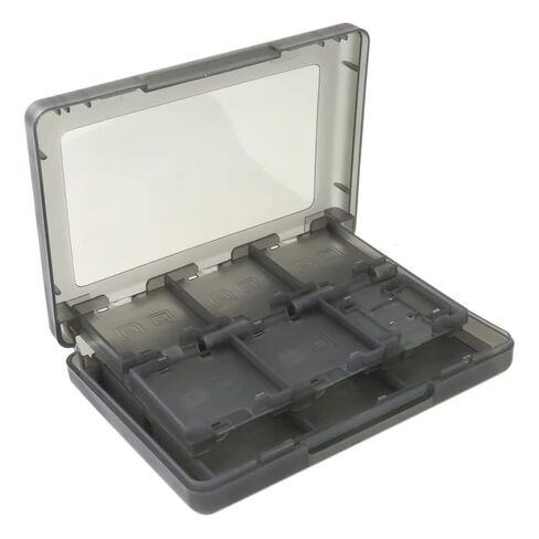 USonline911 24 في 1 حامل بطاقة الألعاب صندوق خرطوشة متوافق مع نينتندو نيو 2DS XL - دخاني in Kuwait
