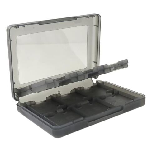 USonline911 24 في 1 حامل بطاقة الألعاب صندوق خرطوشة متوافق مع نينتندو نيو 2DS XL - دخاني in Kuwait