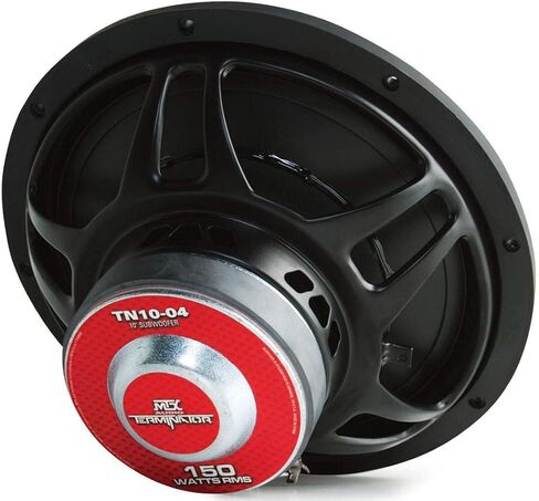 MTX TN10-04 Audio A10 inch 300 Watt Car Audio 84.9 dB 4 OHM Single Voice Coil Subwoofer (2 Pack) in Saudi Arabia