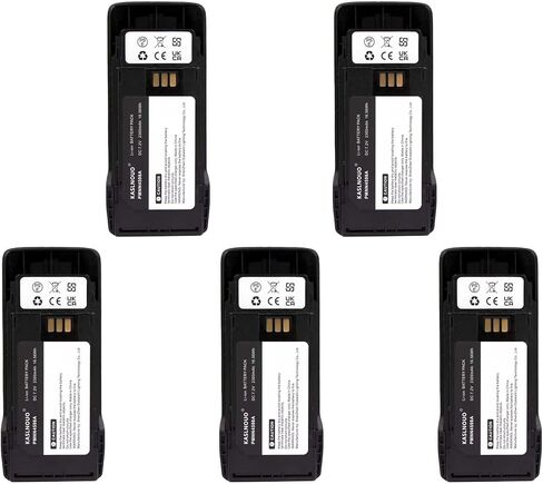 5-Pack PMNN4598A Battery Replacement Compatible with Motorola R2 Radio PMNN4598 PMNN4600 PMNN4600A 7.2V/2300mAh with Belt Clip in Saudi Arabia