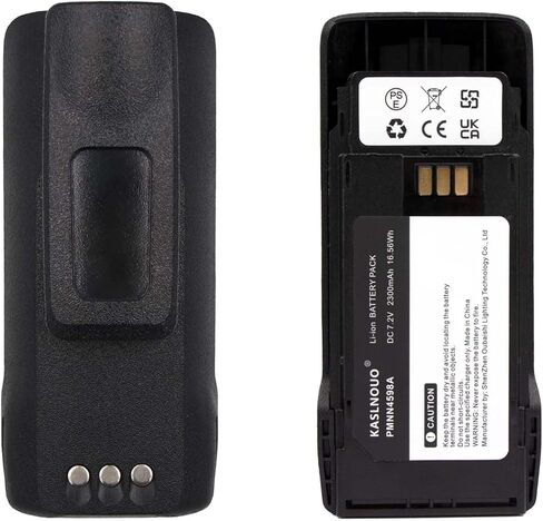 5-Pack PMNN4598A Battery Replacement Compatible with Motorola R2 Radio PMNN4598 PMNN4600 PMNN4600A 7.2V/2300mAh with Belt Clip in Saudi Arabia