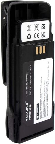 5-Pack PMNN4598A Battery Replacement Compatible with Motorola R2 Radio PMNN4598 PMNN4600 PMNN4600A 7.2V/2300mAh with Belt Clip in Saudi Arabia