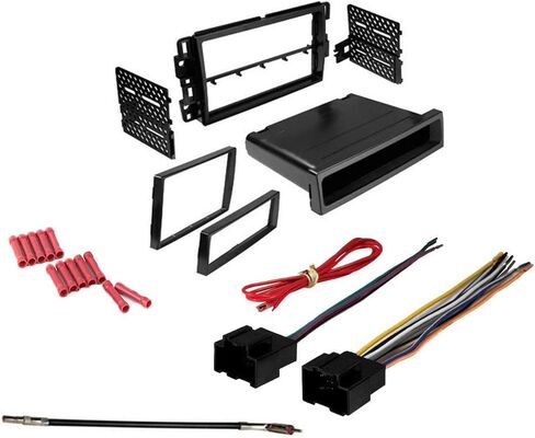 حزمة CACHÉ KIT806 مع مجموعة تركيب ستيريو للسيارة GMC Yukon/Yukon XL 2007 - 2014 في مجموعة أجهزة القياس، والحزام، ومحول هوائي لأجهزة استقبال راديو Din المزدوجة أو الفردية (4 قطع) in Saudi Arabia