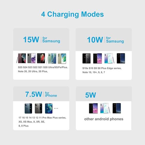 لهاتف Samsung S25 FE Ultra S25+، حامل شاحن الهاتف اللاسلكي لهاتف Galaxy S25، S25+، S25 FE، S25 Edge، S25 Plus، S25 Ultra، قاعدة شحن سريعة لسلسلة S24 S24+ S23 S22 S21 S20، Note 20 in Kuwait